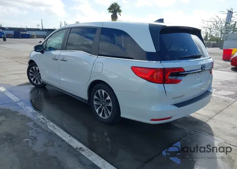 2021 Honda Odyssey Ex-L из США, поврежденный, VIN 5FNRL6H79MB003232